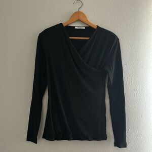 MM Lafleur Black Long Sleeve Blouse